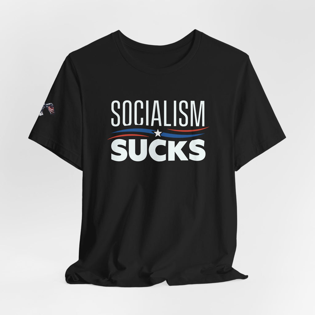 Socialism Sucks Tee — Political Statement Graphic T‑Shirt